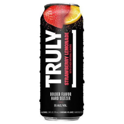 Truly Strawberry Lemonade Hard Seltzer - 24 Fluid Ounce