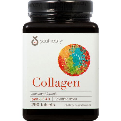 youtheory Collagen, Type 1, 2 & 3, Tablets - 290 Each