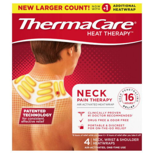 ThermaCare Neck Pain Therapy Heatwraps - 4 Each