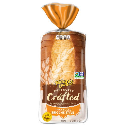 Nature's Own Bread, Brioche Style, Thick Sliced, Perfectly Crafted