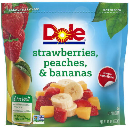 Dole Strawberries, Peaches & Bananas