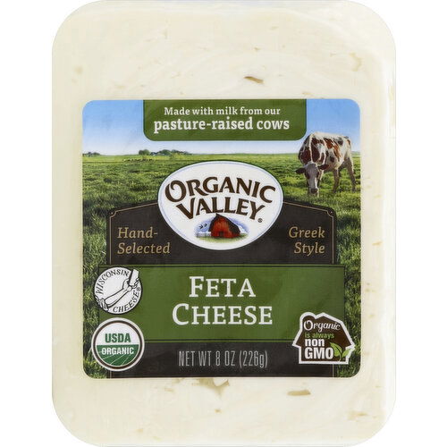 Organic Valley Cheese, Greek Style, Feta