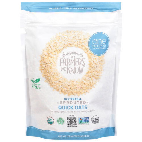 Farmers We Know Quick Oats, Sprouted - 24 Ounce