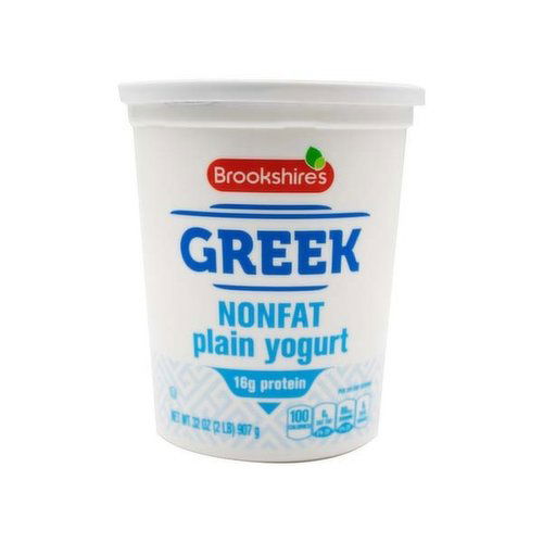 Brookshire's Nonfat Plain Greek Yogurt