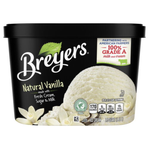 Breyers Ice Cream, Natural Vanilla