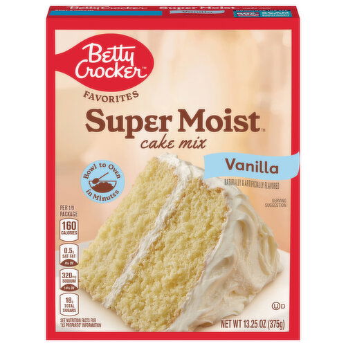 Betty Crocker Cake Mix, Vanilla