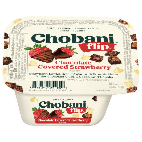 Chobani Yogurt, Chocolate Covered Strawberry, Greek