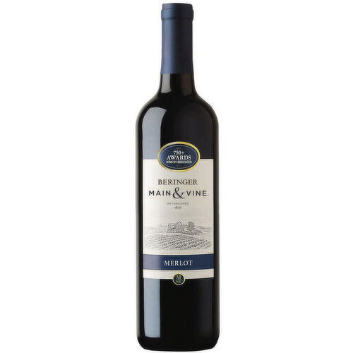 Beringer Main & Vine Merlot California Red Wine, 750 ml    