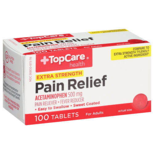 TopCare Pain Relief, Extra Strength, 500 mg, Tablets