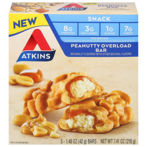 Atkins Bar, Peanutty Overload - Brookshire's