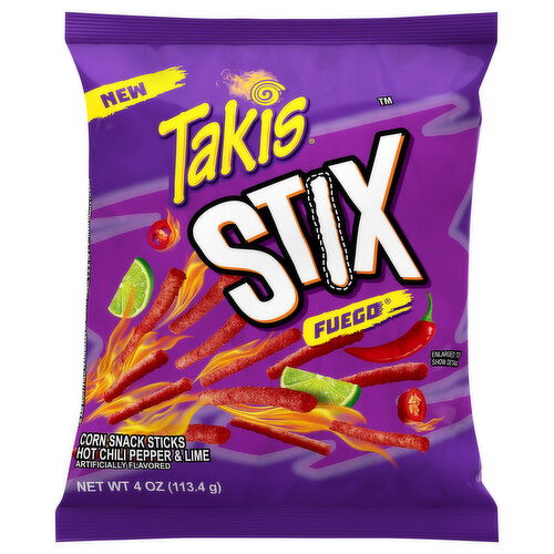 Takis Corn Snack Sticks, Fuego