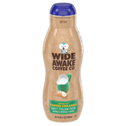 Wide Awake Coffee Co. Coffee Creamer, Nondairy, Sweet Italian Creme