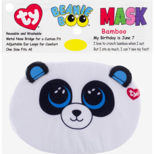 ty Beanie Boo Face Mask, Bamboo