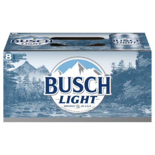 Busch Light Beer - 8 Each