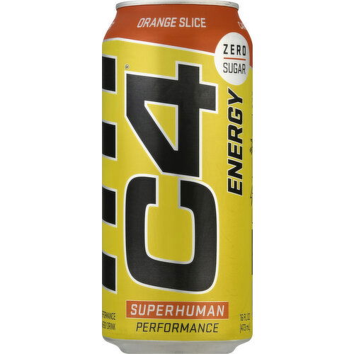 C4 Performance Energy Drink, Orange Slice