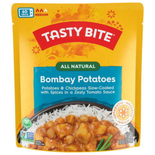 Tasty Bite Bombay Potatoes, All Natural, Medium