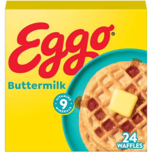 Eggo Frozen Waffles, Buttermilk, Family Pack - 29.6 Ounce