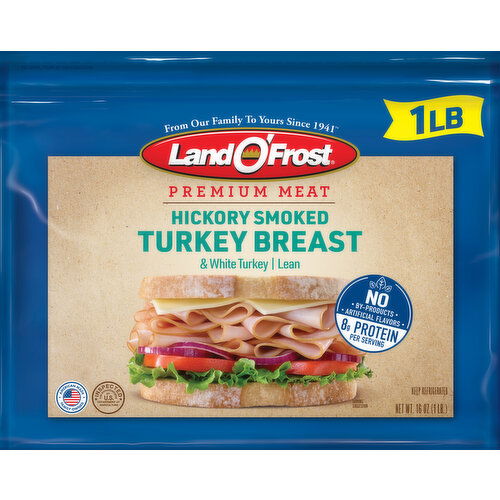 Land O'Frost Turkey Breast, Hickory Smoked