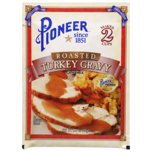 Pioneer Gravy Mix, Turkey Gravy, Roasted