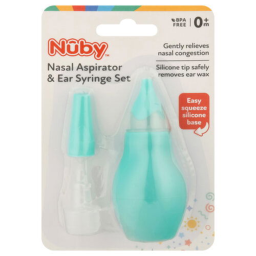 Nuby Nasal Aspirator & Ear Syringe Set, 0m+