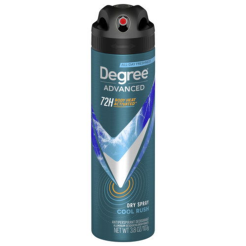 Degree Dry Spray, Cool Rush, Advanced