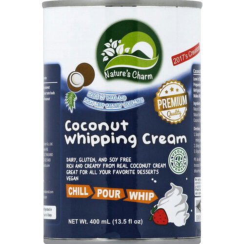 Nature's Charm Whipping Cream, Coconut