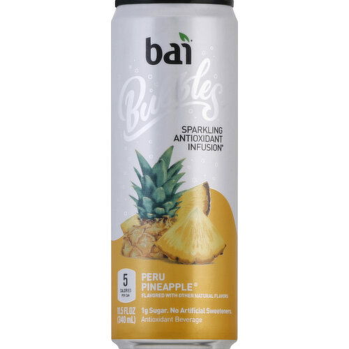 Bai Antioxidant Infusion, Sparkling, Peru Pineapple