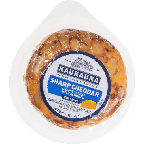 Kaukauna Sharp Cheddar Spreadable Cheese Ball 6oz