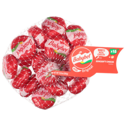 Babybel Cheese, Semisoft, Original, Mini