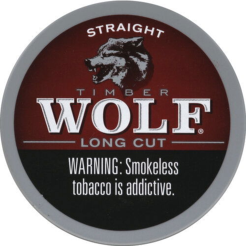 Timber Wolf Snuff, Moist, Long Cut, Straight