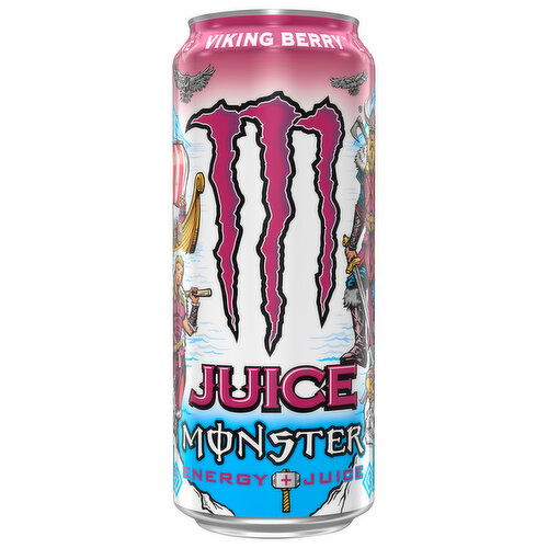 Juice Monster Energy + Juice Viking Berry Energy Drink - 16 Fluid Ounce