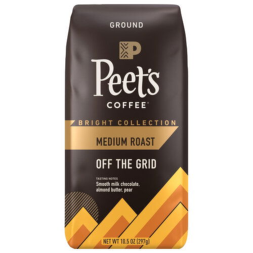 Peet's Coffee Coffee, Ground, Medium Roast, Off the Grid - 10.5 Ounce