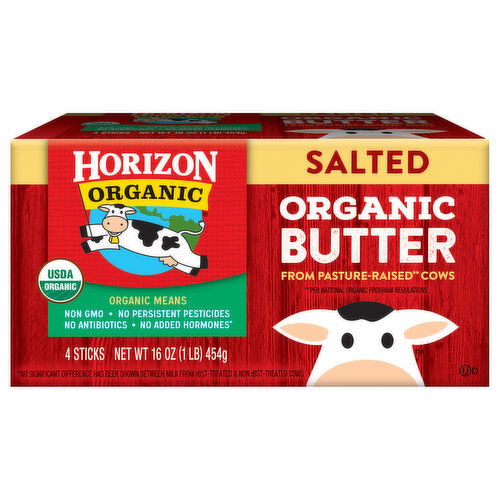 Horizon Organic Butter, Organic, Salted