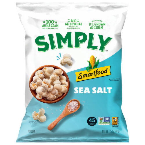 Smartfood Popcorn, Sea Salt