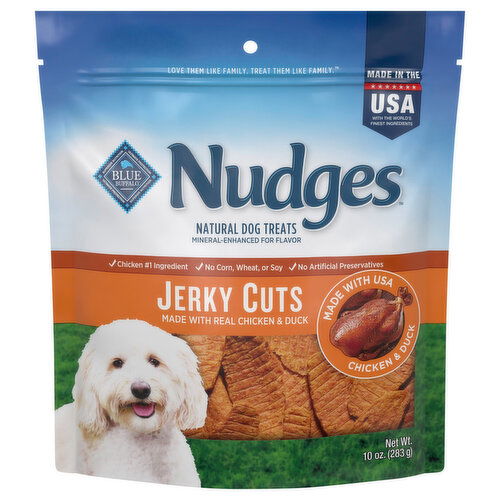 Blue Buffalo Jerky Cuts Natural Chicken & Duck Dog Treats - 10 Ounce