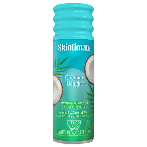 Skintimate Shave Gel, Moisturizing, Coconut Delight