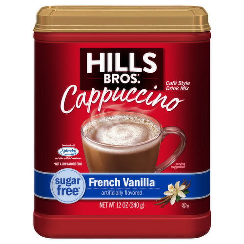 Hills Bros. Drink Mix, Sugar Free, French Vanilla