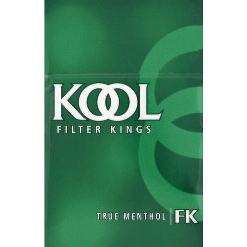 Kool Cigarettes, Filter Kings, True Menthol, 2-Way Box