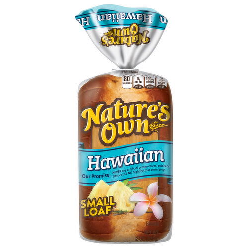 Nature's Own Bread, Hawaiian, Small Loaf - 12 Ounce