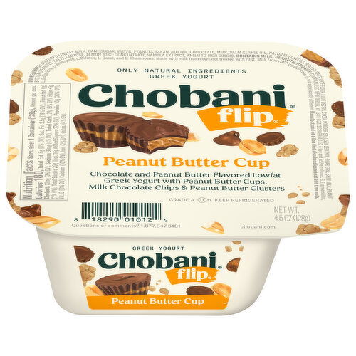 Chobani Yogurt, Greek, Peanut Butter Cup