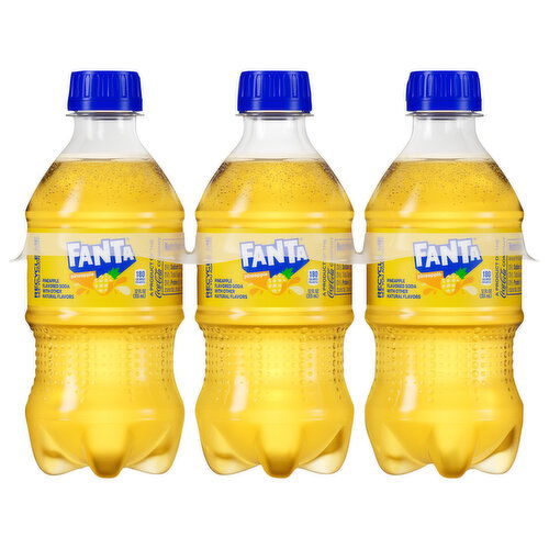 Fanta Pineapple Flavored Soda - 6 Each