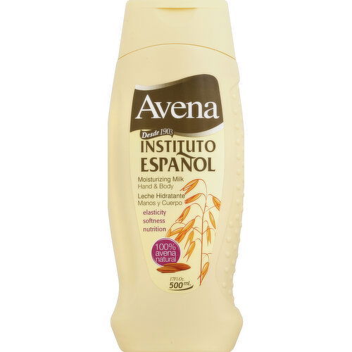 Avena Hand & Body, Moisturizing Milk