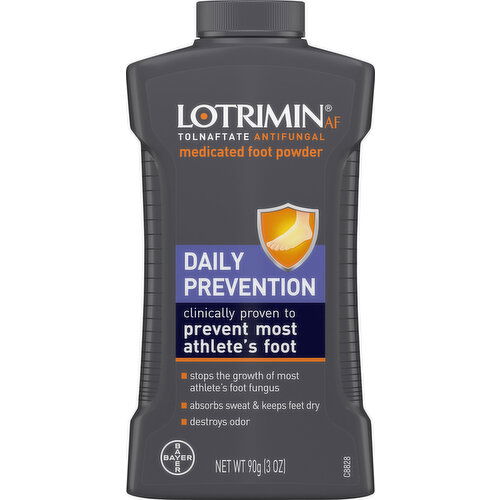 Lotrimin Medicated Foot Powder, Daily Prevention