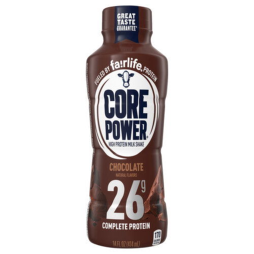 Core Power Milk Shake, High Protein, Chocolate