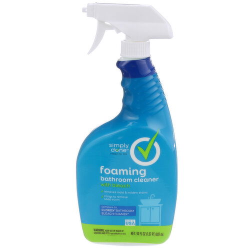 Simply Done Foaming Bathroom Cleaner With Bleach