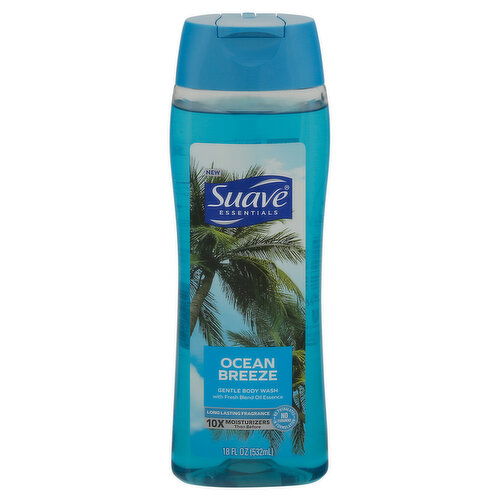 Suave Essentials Gentle Body Wash, Ocean Breeze