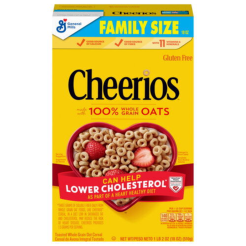 Cheerios Gluten Free Cereal Family Size - 18 Ounce