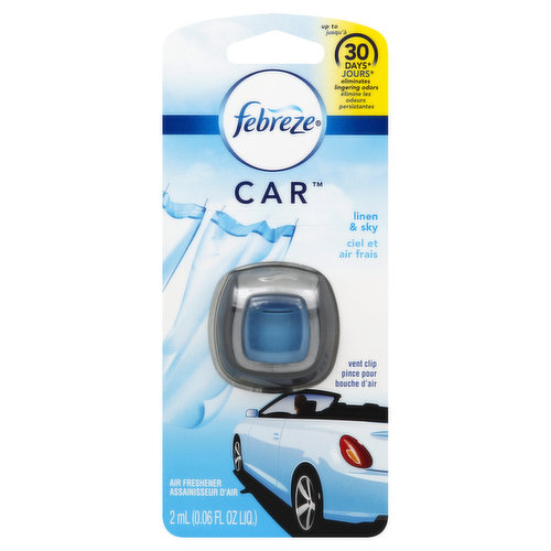 Febreze Air Freshener, Vent Clip, Linen & Sky