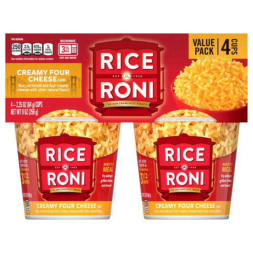 Rice-A-Roni Rice/Vermicelli, Creamy Four Cheese Flavor