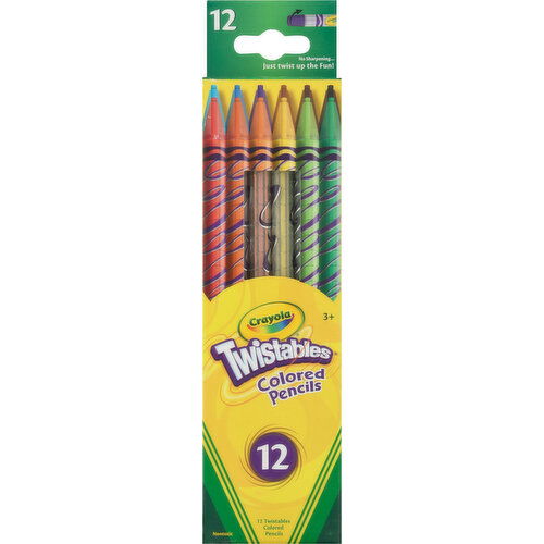 Crayola Colored Pencils, Nontoxic, 3+